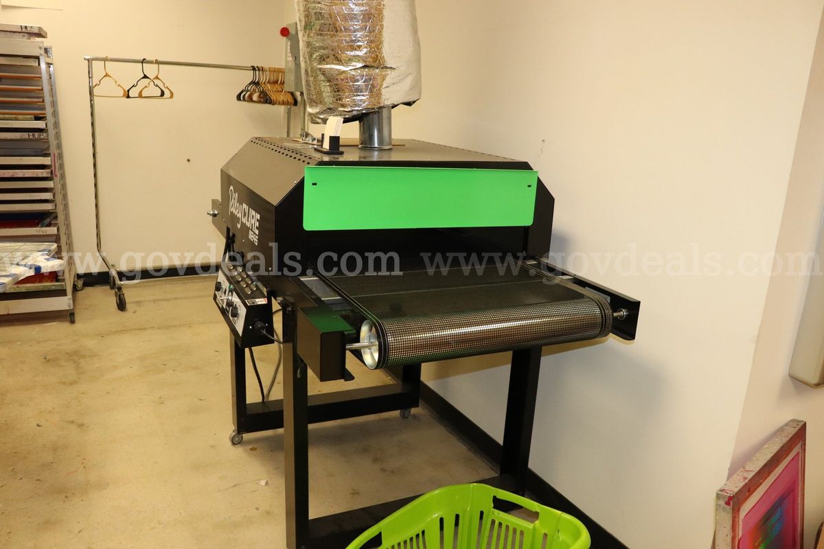 RileyCure Conveyor for Screen Print Drying