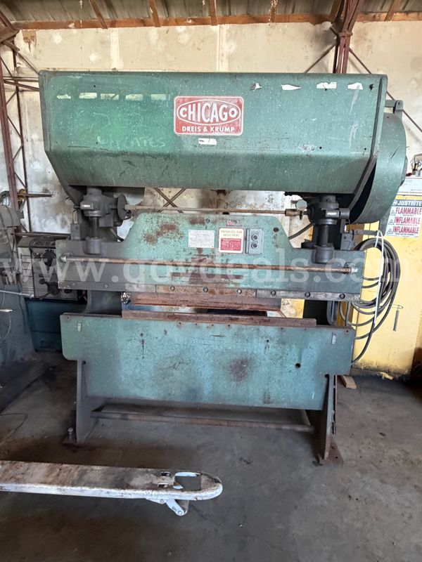 Chicago Dreis & Krump 56-A 30-45 Ton 6' Brake