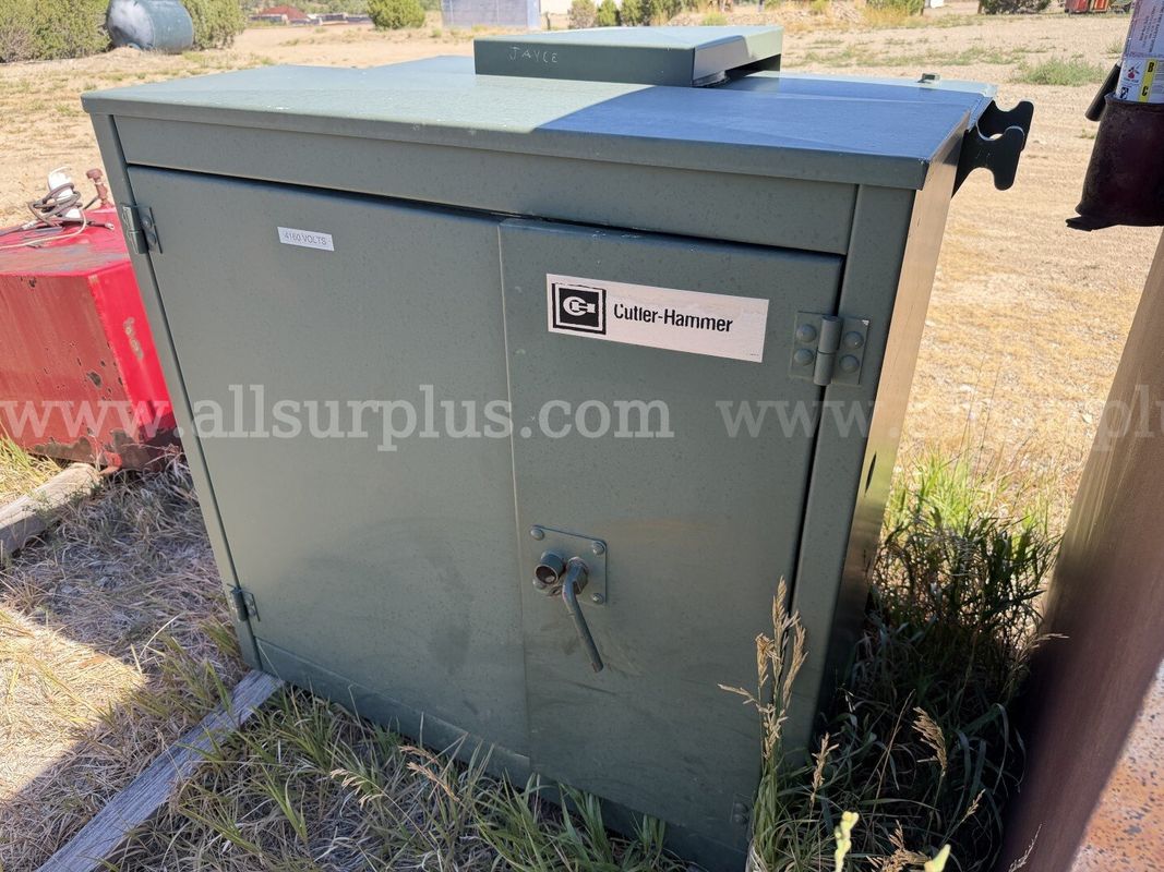 Pad Mount Transformer, 75KVA, 4160D HV 480Y/277 LV, Cutler Hammer, Qty 1