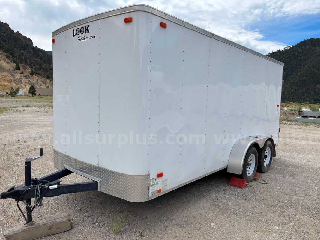 2013 LGS Industries 7 ft. x 16 ft, Tandem-Axle, Enclosed Cargo Trailer, with Shelving