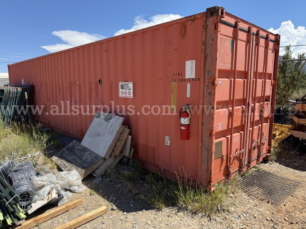 Shipping Container 40ft x 9.5ft x 8ft, With Contents, Qty 1.