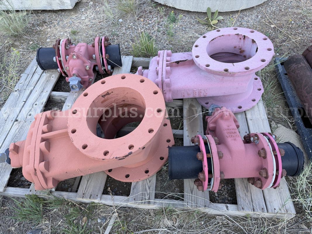Water Utility Material and Valves, Qty 6 Pallets, Concrete Barriers qty 16, Pre Cast Concrete Drainage Material Qty 9,