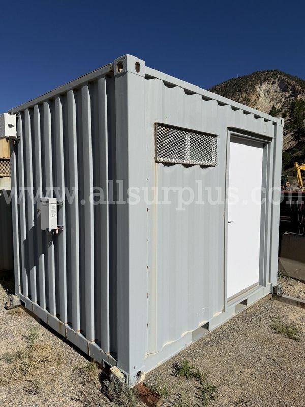 Connex Shipping Container with Solar Power Generation Equipment, 10ft, Qty 1 Units