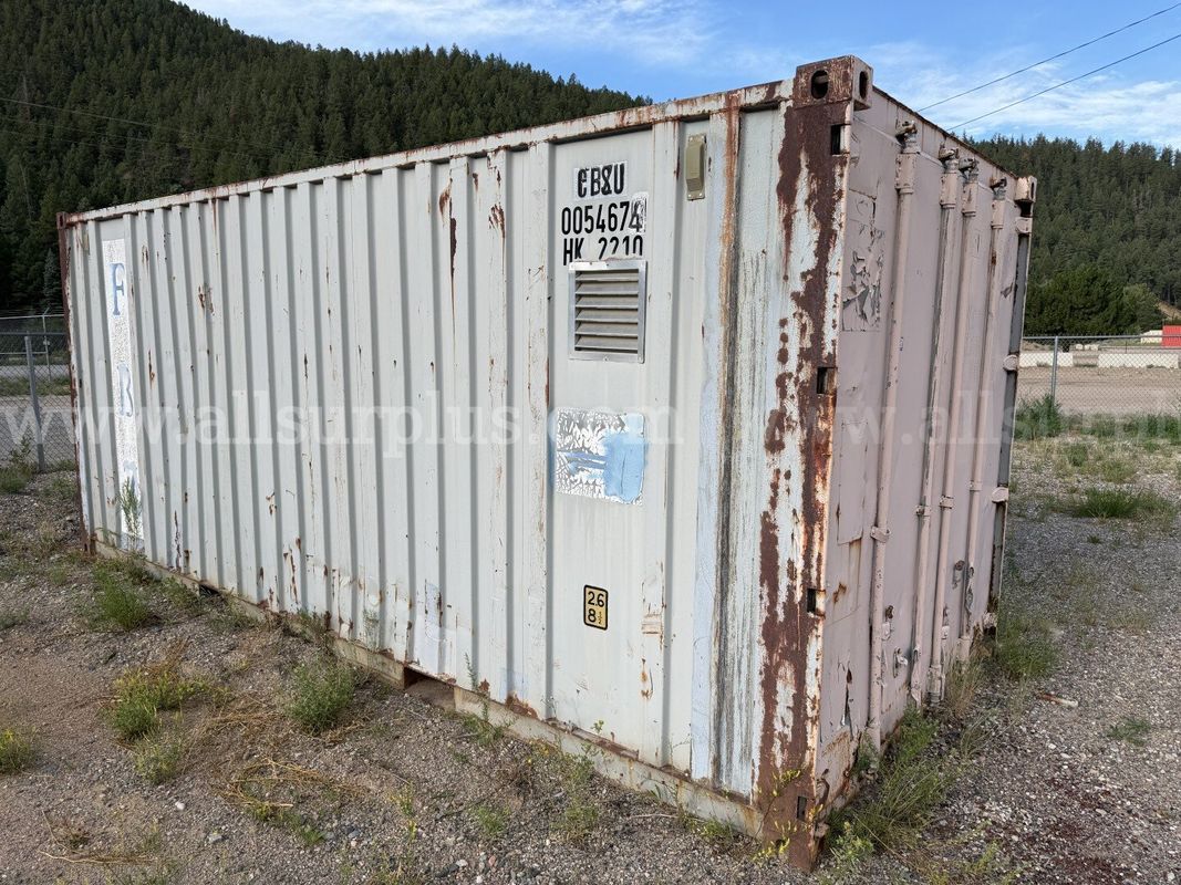 Shipping Container 20ft x 8.5ft x 8ft, With Contents, Qty 1.