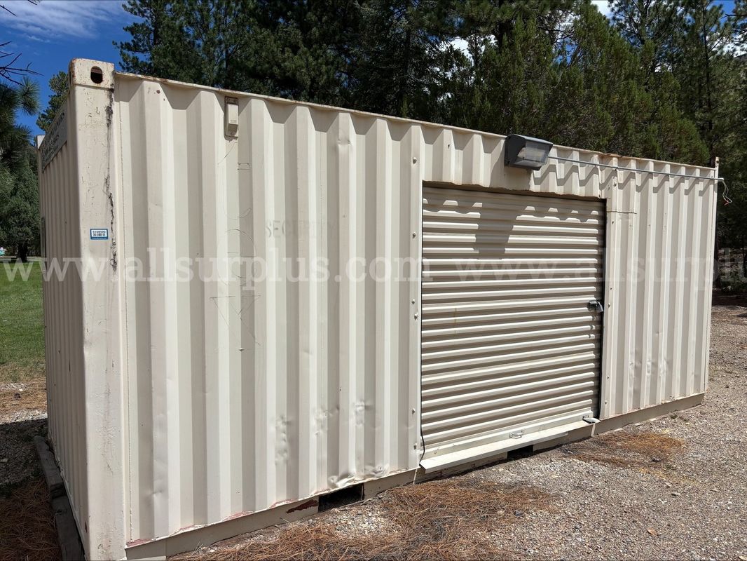 20x8 conex box with side roll up door. Qty1