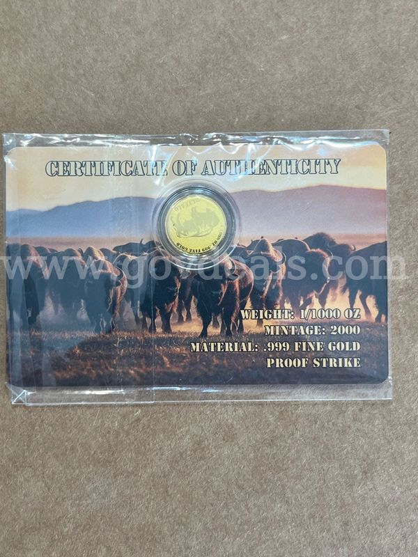 1/100th oz. .999 gold