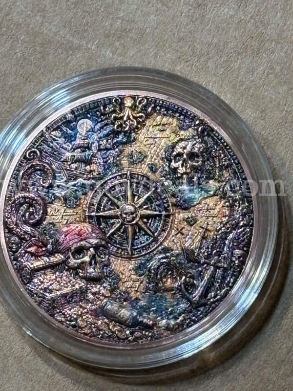 1oz. .999 copper pirate theme