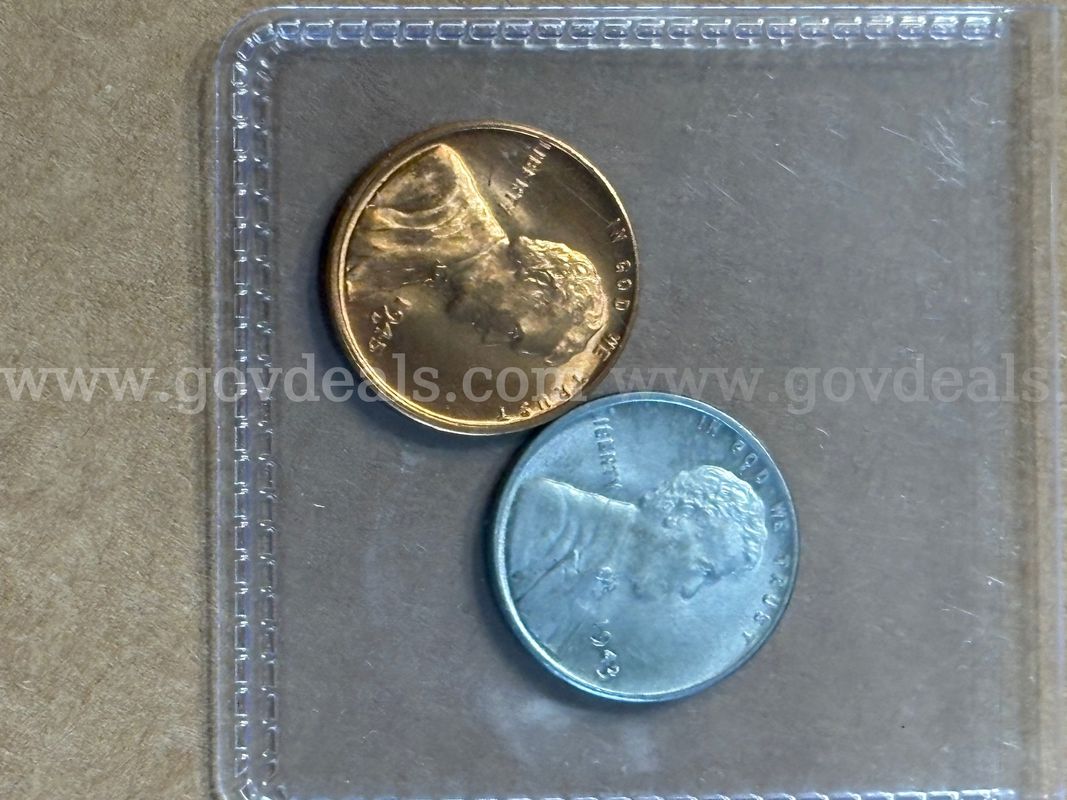 1945D & 1943 steel penny