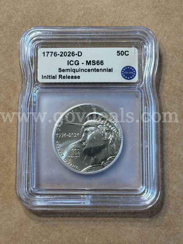 Semiquincentnnial half dollar graded