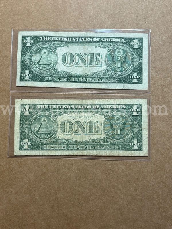 Two silver Notes 1935-F 1957-A