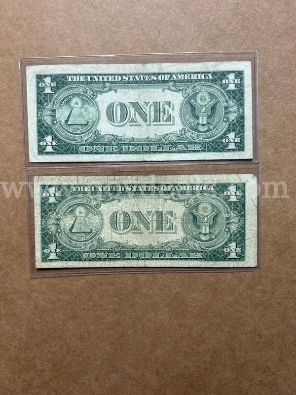 Two 1935-F silver Notes