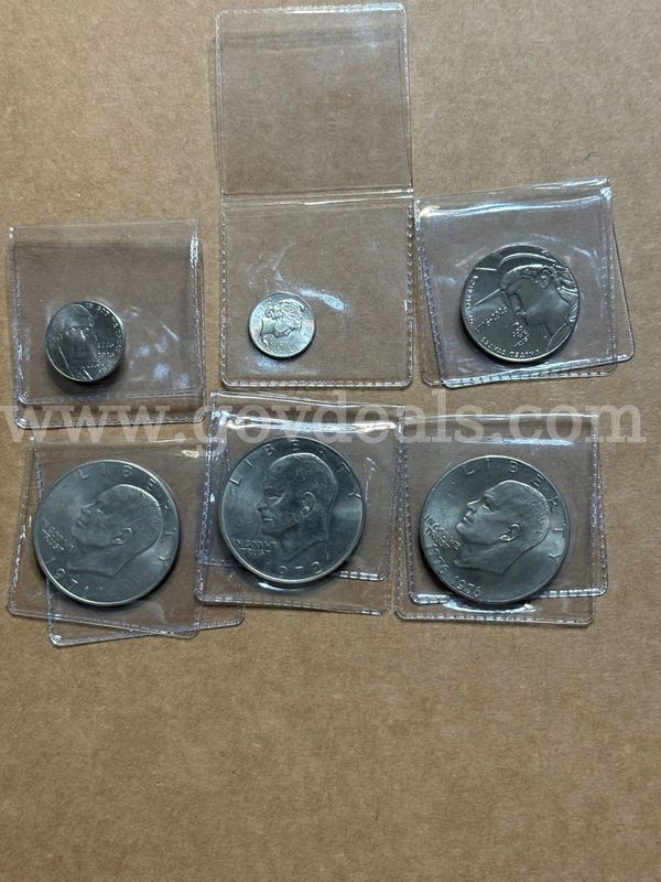 Three dollars one half dollar Nickel dime