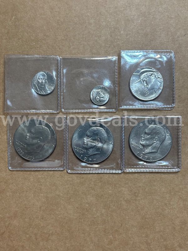Three dollars one half dollar nickel dime