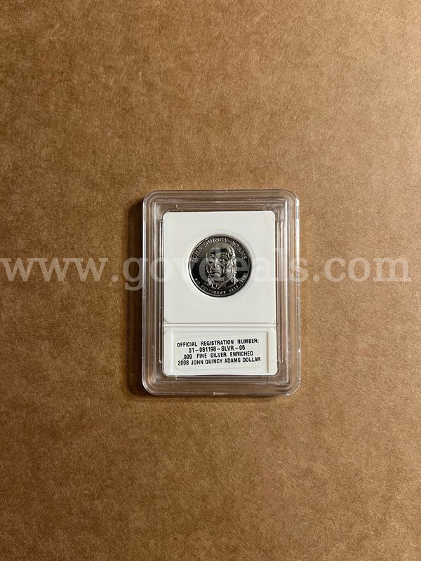2008 John Quincy Adam’s silver dollar