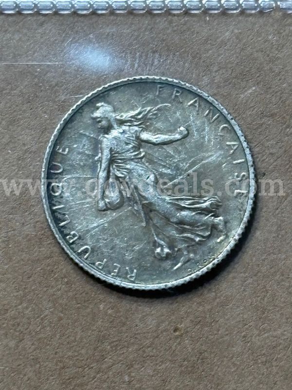 1918 1Franc & two 1gram .999 silver valcambi
