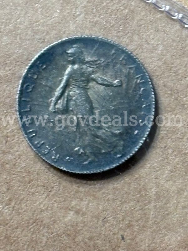 1918 50 centimes silver & two 1gram .999 silver valcambi