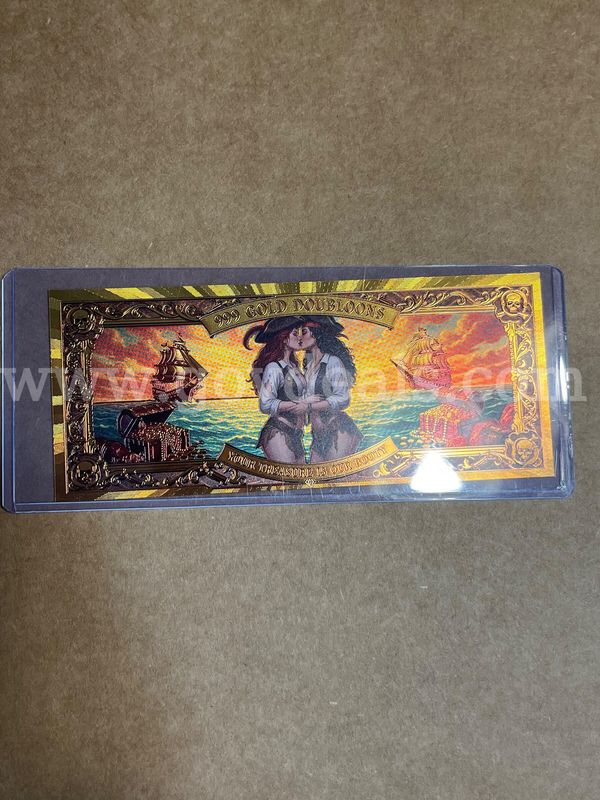 Gold Foil Fantasy Note