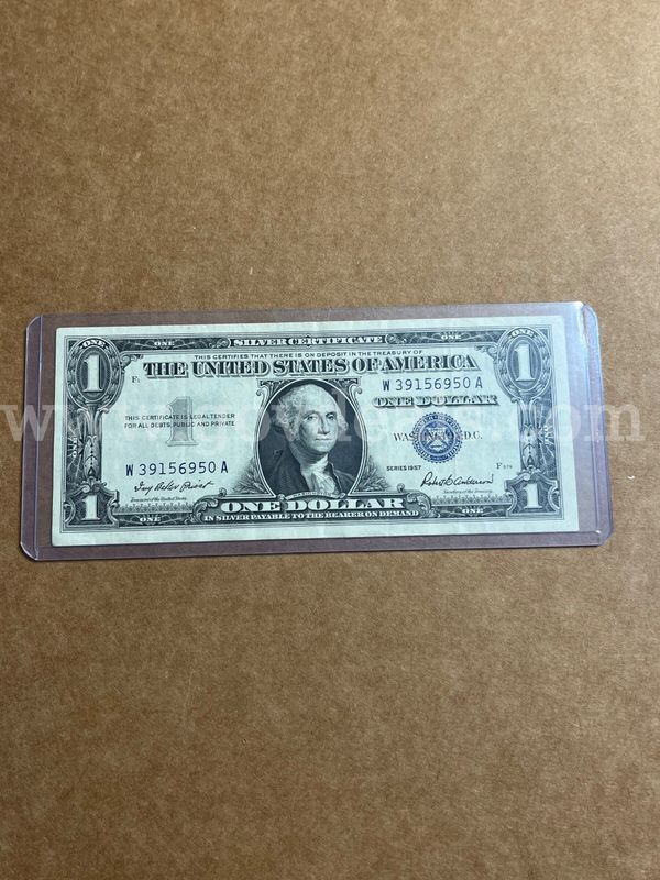1957 silver dollar Note