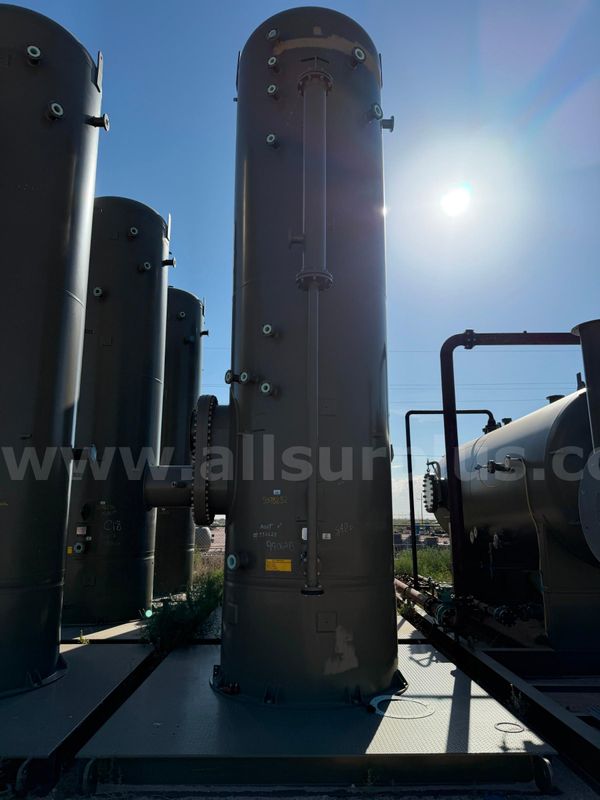 Heater Treater Unit, Vertical, 125psi, 6ft x 20ft, Skidded, Forum, Qty 1