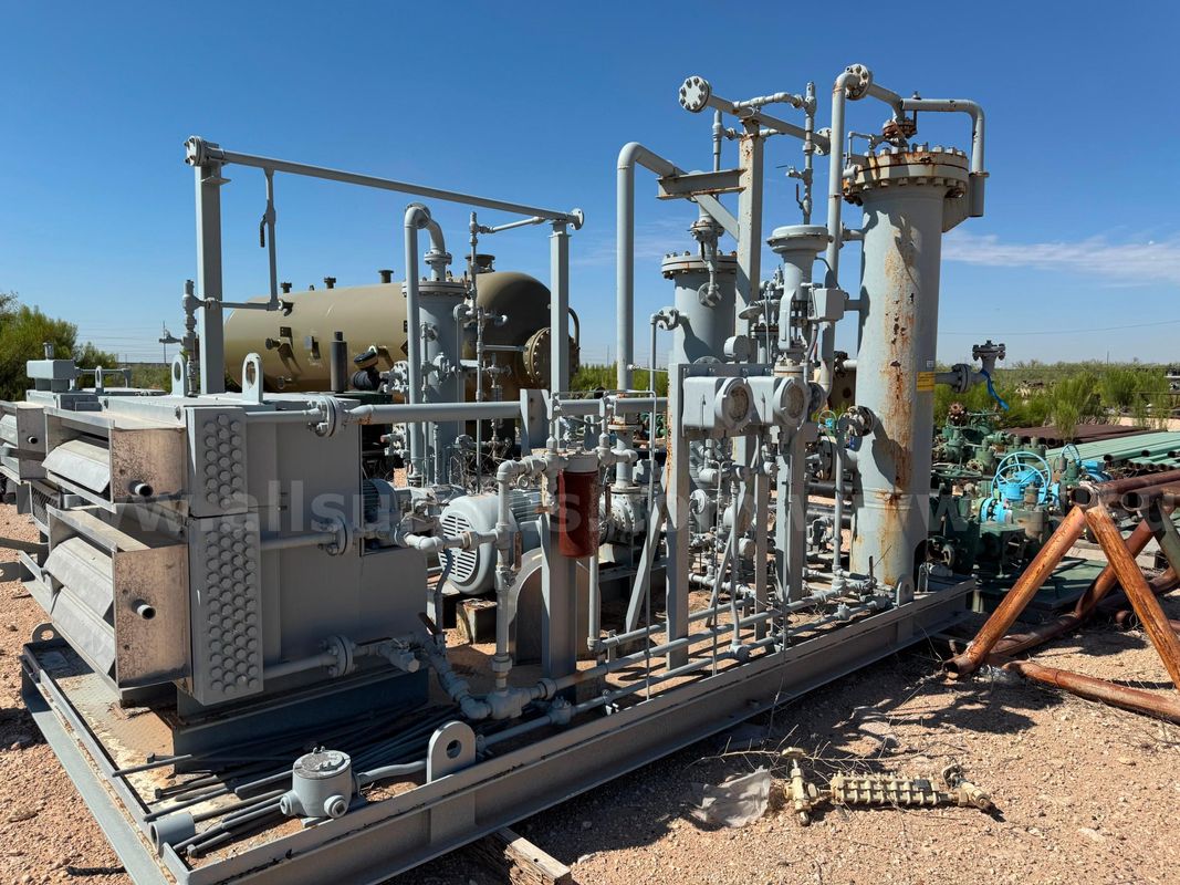VRU Compressor Package, Hy-Bon, LeRoi HGF10, 60hp, Dual Scrubbers, Heat Exchanger, Qty 1