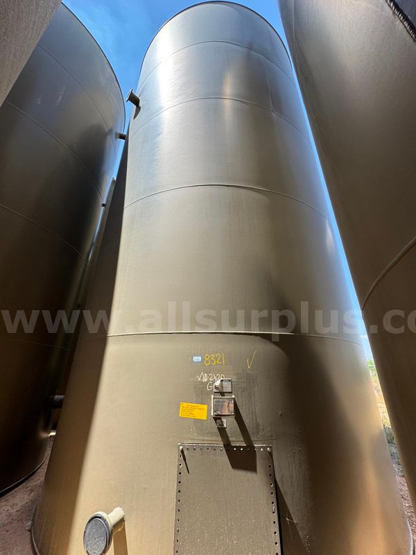 Tank, Steel, 1000BBL, 15.5ft x 30ft, Unused, Qty 1