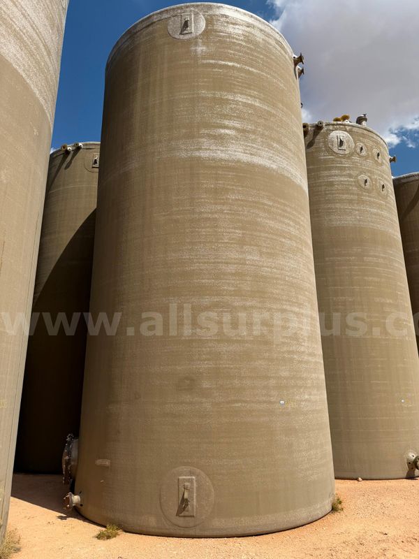 Tank, Fiberglass, 1000BBL, 15.5ft x 30ft, Unused, Qty 1