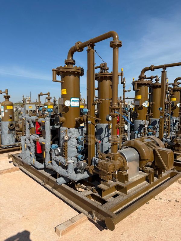 VRU Compressor Package, Hy-Bon EDI G12, LeRoi HGF12, 125hp, Dual Scrubbers, Heat Exchanger, 125hp VFD, Qty 1