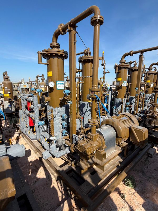 VRU Compressor Package, Hy-Bon EDI G12, LeRoi HGF12, 125hp, Dual Scrubbers, Heat Exchanger, 125hp VFD, Qty 1