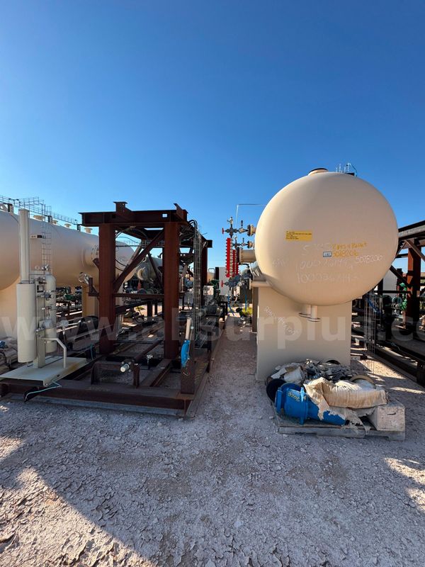 Separator Package, Elevated, Horizontal, 3 Phase, 265psi, 6ft x 20ft, Unused, Qty 1