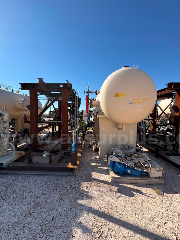 Separator Package, Elevated, Horizontal, 3 Phase, 265psi, 6ft x 20ft, Unused, Qty 1