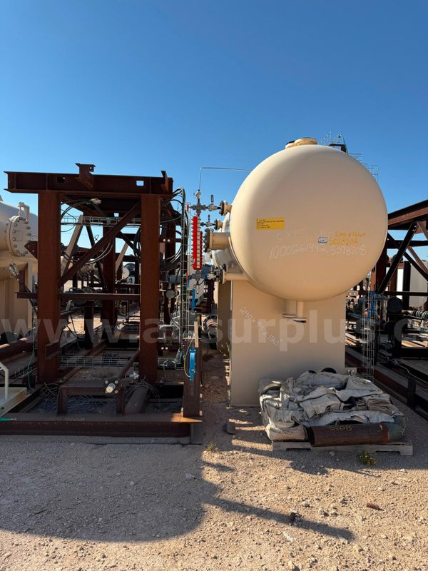 Separator Package, Elevated, Horizontal, 3 Phase, 265psi, 6ft x 20ft, Unused, Qty 1