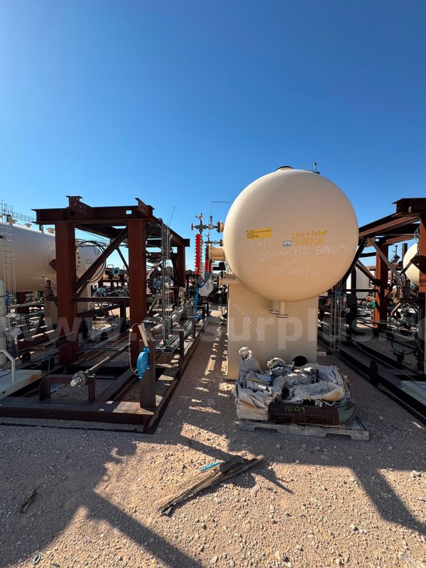 Separator Package, Elevated, Horizontal, 3 Phase, 265psi, 6ft x 20ft, Unused, Qty 1