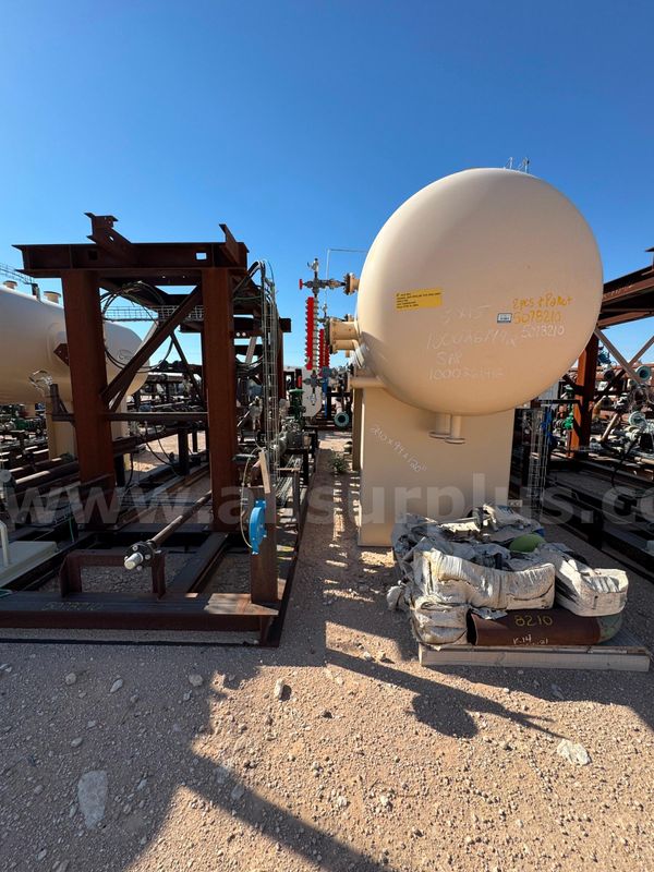 Separator Package, Elevated, Horizontal, 3 Phase, 265psi, 6ft x 20ft, Unused, Qty 1