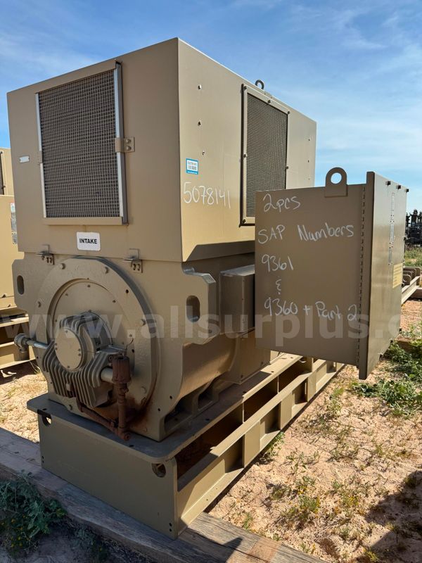 Horizontal Multi Stage Pump, GE, 64 Stage w/ 1,000HP Motor, Skid Mounted, Unused, Qty 1