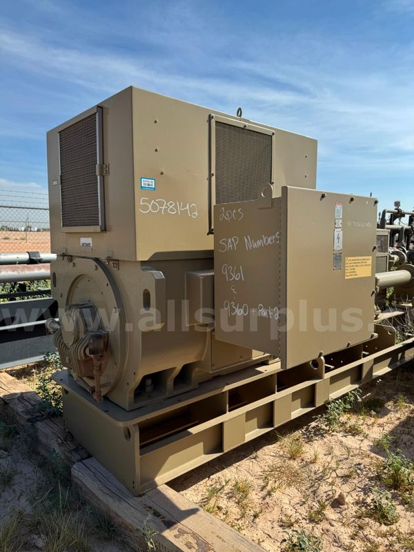 Horizontal Multi Stage Pump, GE, 64 Stage w/ 1,000HP Motor, Skid Mounted, Unused, Qty 1