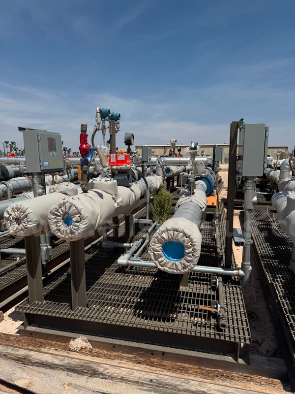 Pump Skid, Centrifugal Oil Transfer, 3x2-13 A30, w/ 125HP Motor, Unused, Qty 1