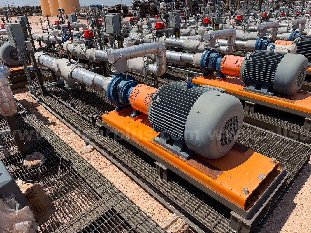 Pump Skid, Centrifugal Oil Transfer, 3x2-13 A30, w/ 125HP Motor, Unused, Qty 1