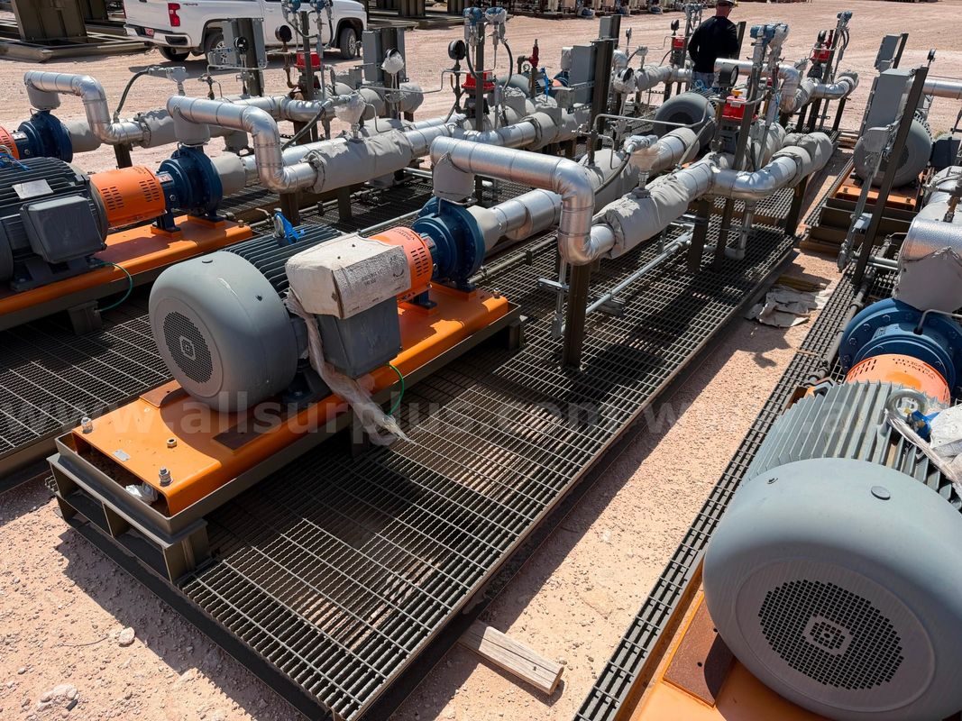 Pump Skid, Centrifugal Oil Transfer, 3x2-13 A30, w/ 125HP Motor, Unused, Qty 1