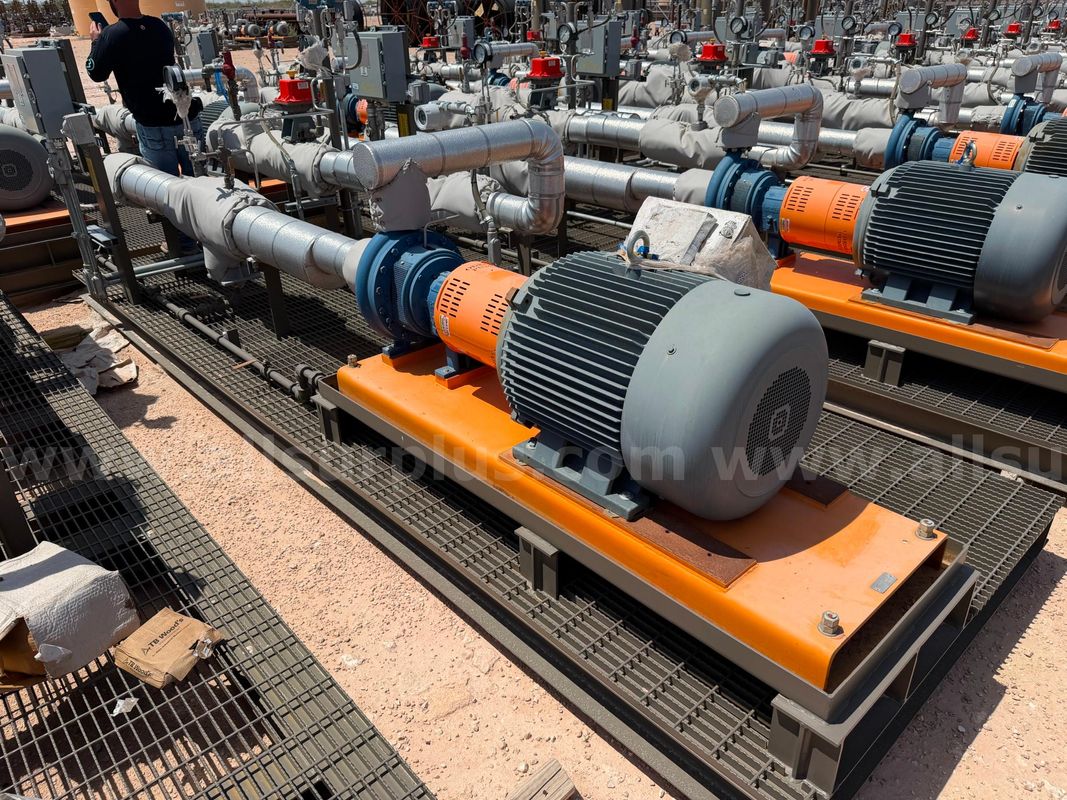 Pump Skid, Centrifugal Oil Transfer, 3x2-13 A30, w/ 125HP Motor, Unused, Qty 1