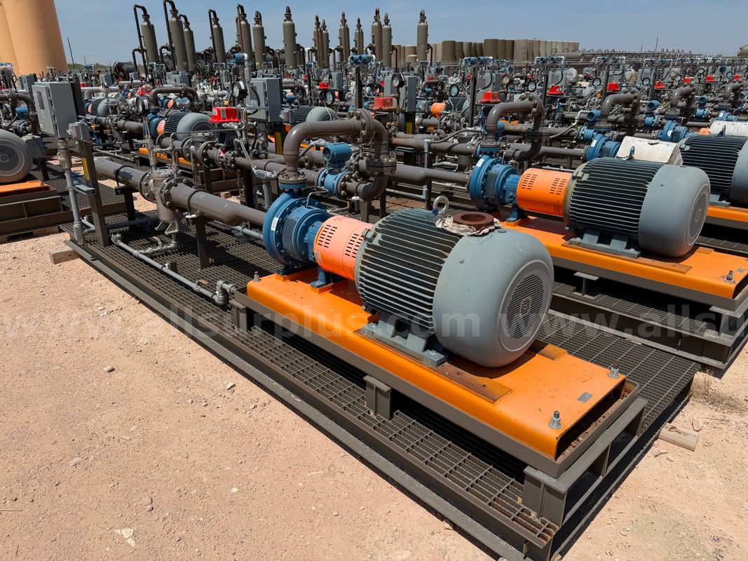 Pump Skid, Centrifugal Water Transfer, 3x2-13 A30, w/ 125HP Motor, Unused, Qty 1