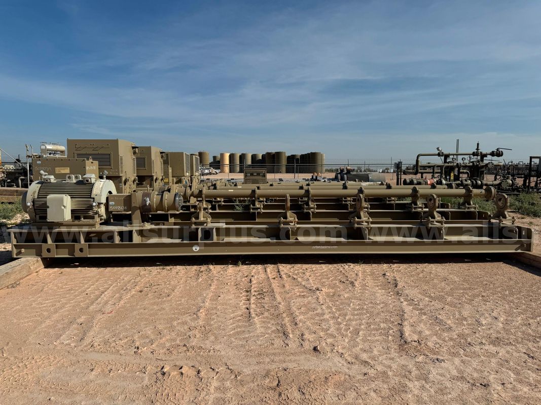Electric Motor and Pump Skid Only, No Pump, 300HP, Horizontal Multi Stage Pump Skid, GE Oil and Gas, Qty 1 Skid