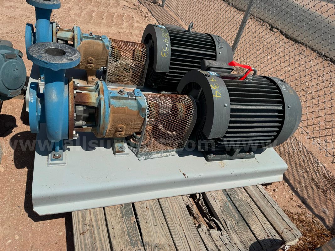 Pump Skid, Centrifugal, 75HP, 3x4-8G, Goulds Pumps, Qty 1