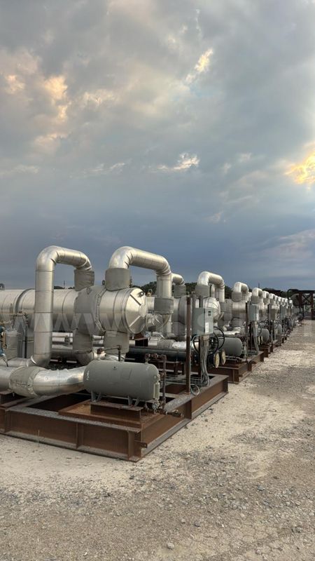 Heat Exchanger, Shell and Tube Hot Oil Economizer Skid, 250psig, 24” x 354”, 2058.4 sqft Area