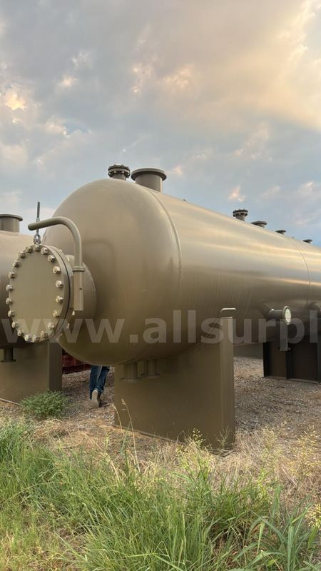 Separator, Horizontal, 3 Phase, 6ft x 20ft S/S, 250psi, w/Elevated Skid, Tankless 4.2, Qty 1