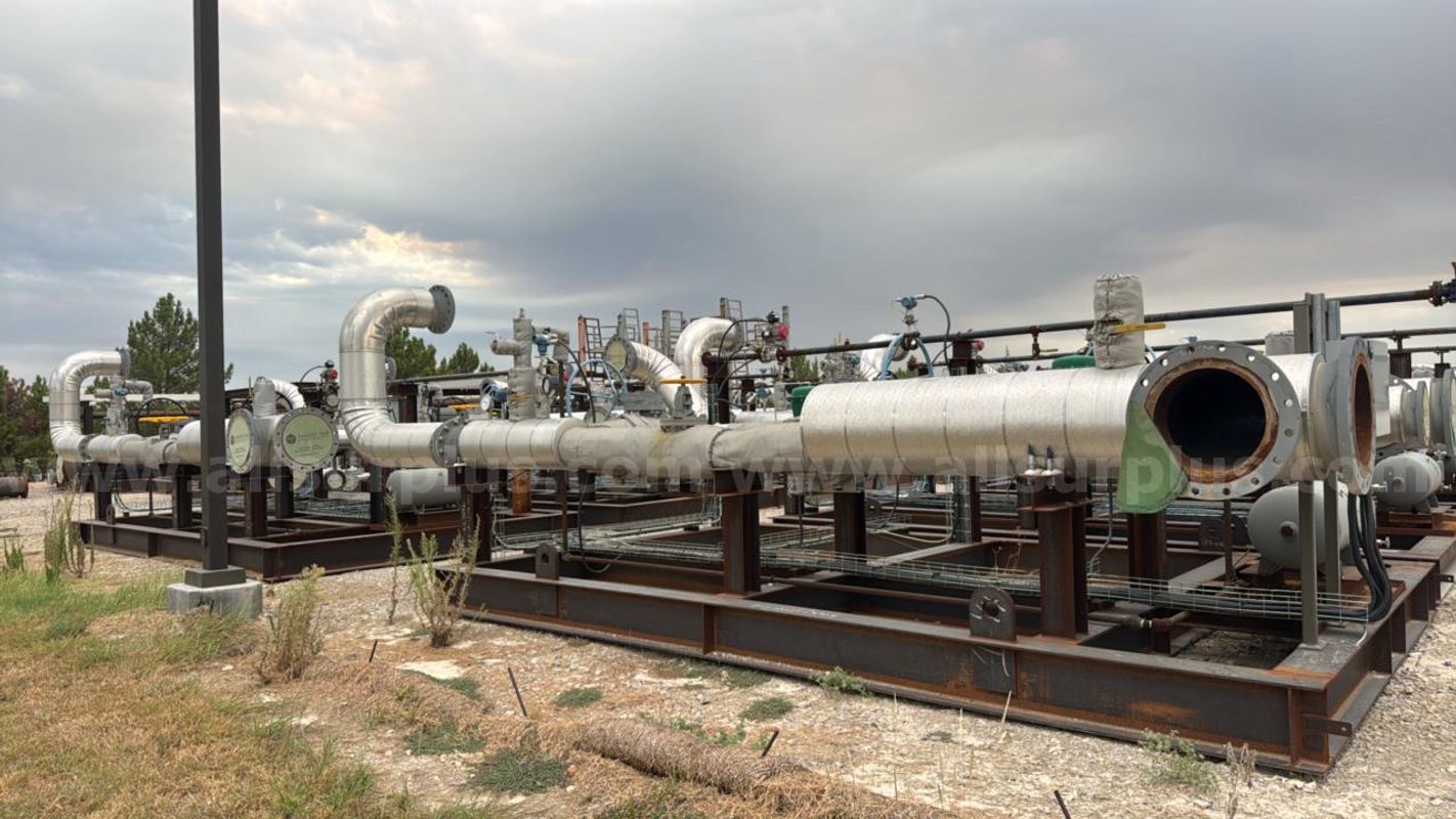 Line Heater Inlet Skid, 12'-6" W x 25' L, w/ Piping and Instrumentation, Tankless 6.0, UNUSED