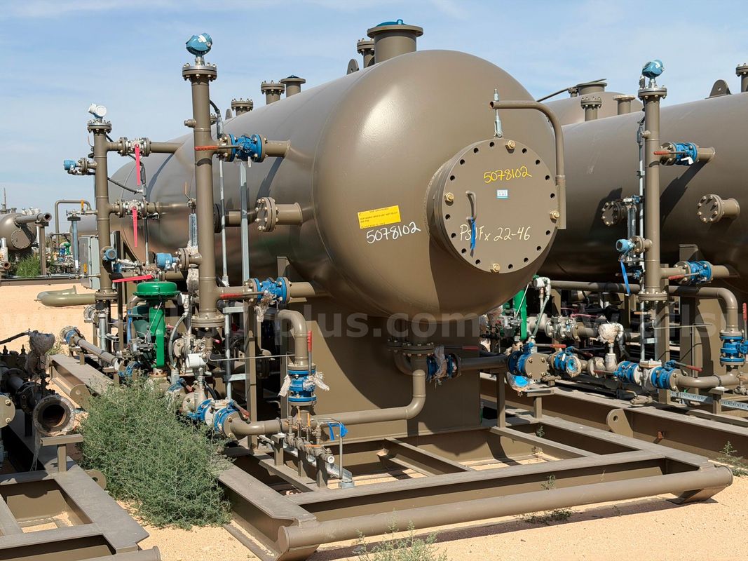 Separator Test Skid Pkg, 3 Phase, 250psi, 6ft x 20ft, Power Service, w/ Instrumentation, Valves, & Meters, Qty 1 Skid