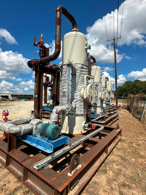 VCU Knockout Scrubber Skid, 36" OD x 8' S/S, 250psig, w/ 20gpm Pump, Qty 1, Unused