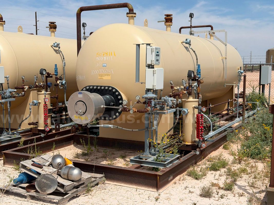 Heater Treater Unit, Skidded, Horizontal, 75psi, 6ft x 20ft, 1000000BTU HR, Sweet Service, Trident, Qty 1