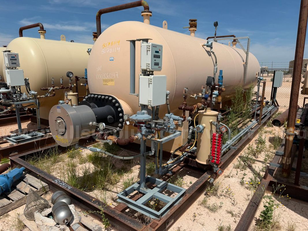 Heater Treater Unit, Skidded, Horizontal, 75psi, 6ft x 20ft, 1000000BTU HR, Sweet Service, Trident, Qty 1