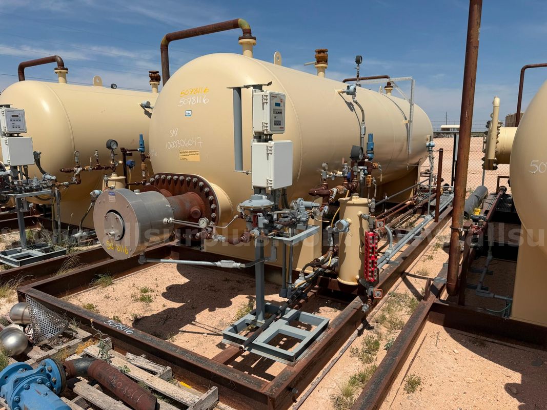 Heater Treater Unit, Skidded, Horizontal, 75psi, 6ft x 20ft, 1000000BTU HR, Sweet Service, Trident, Qty 1